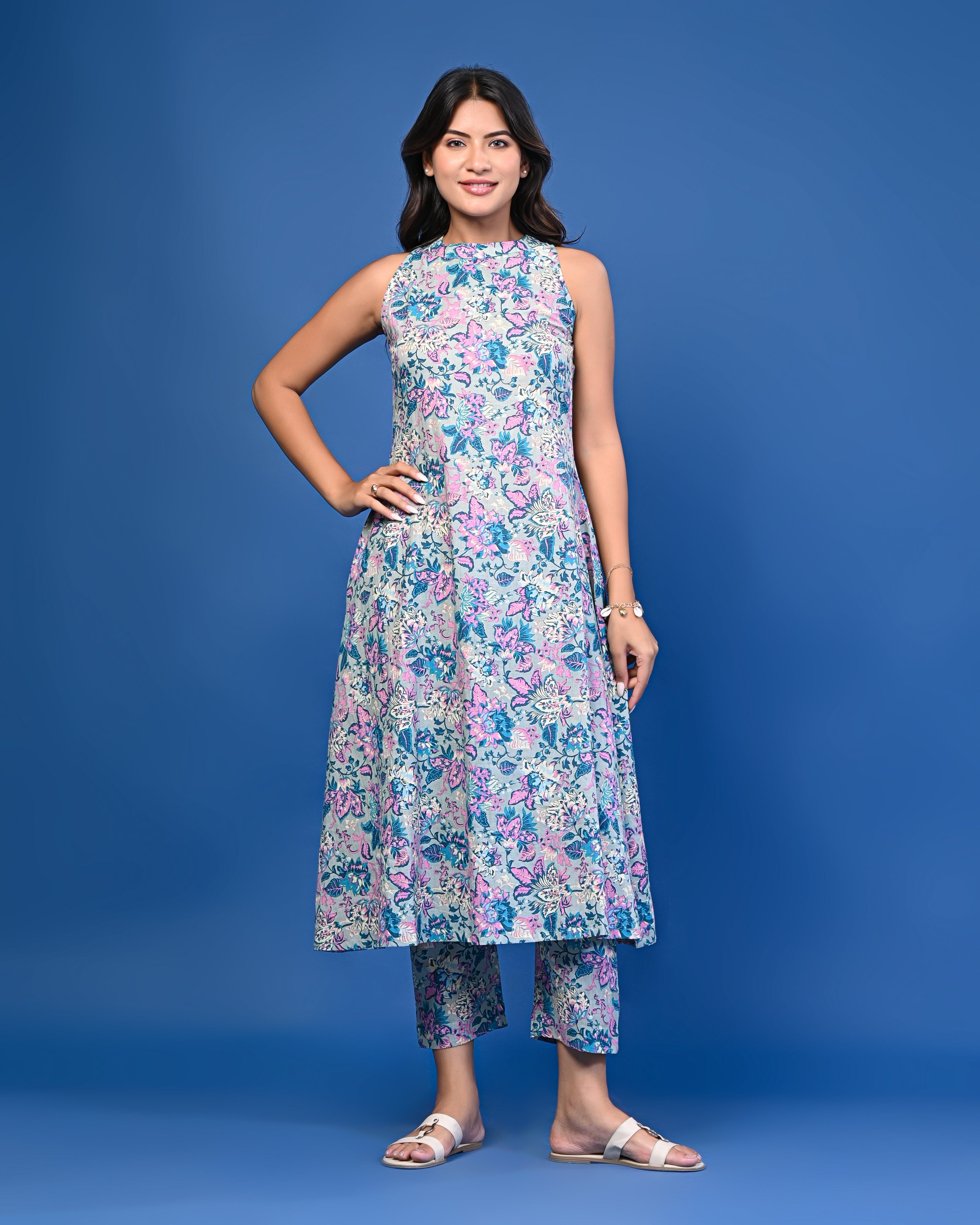 Pastel Floral Printed Co-ord Set