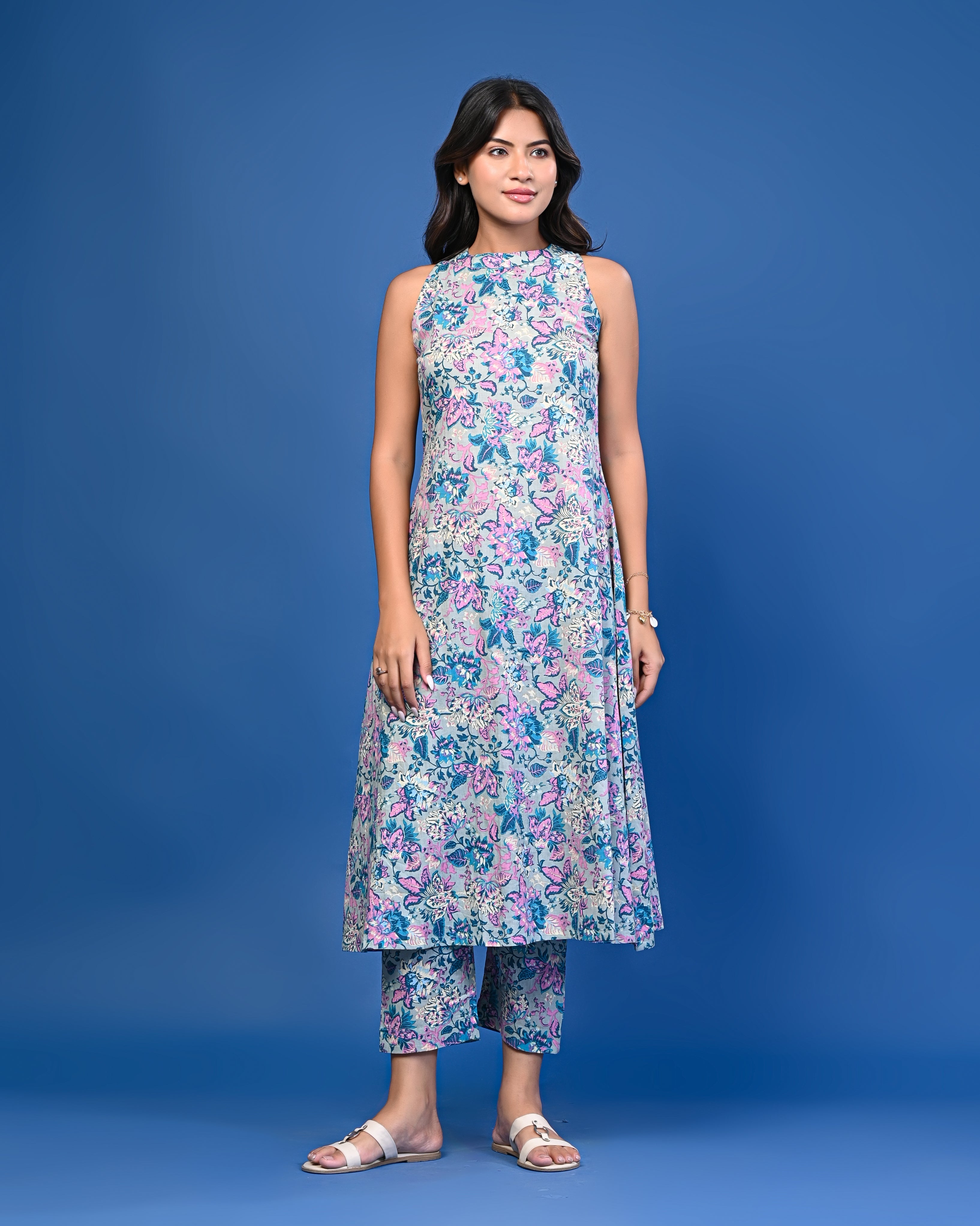 Pastel Floral Printed Co-ord Set