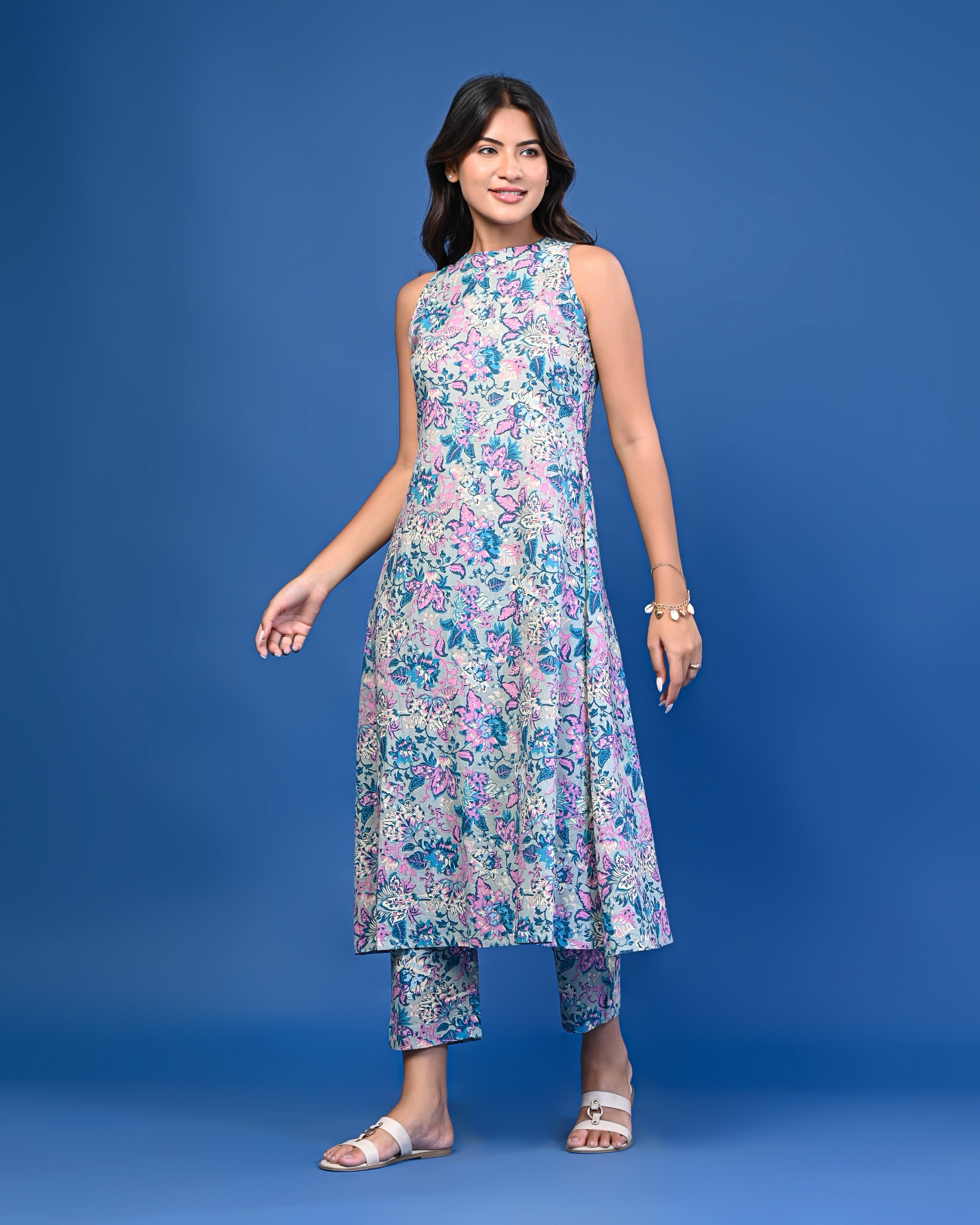 Pastel Floral Printed Co-ord Set