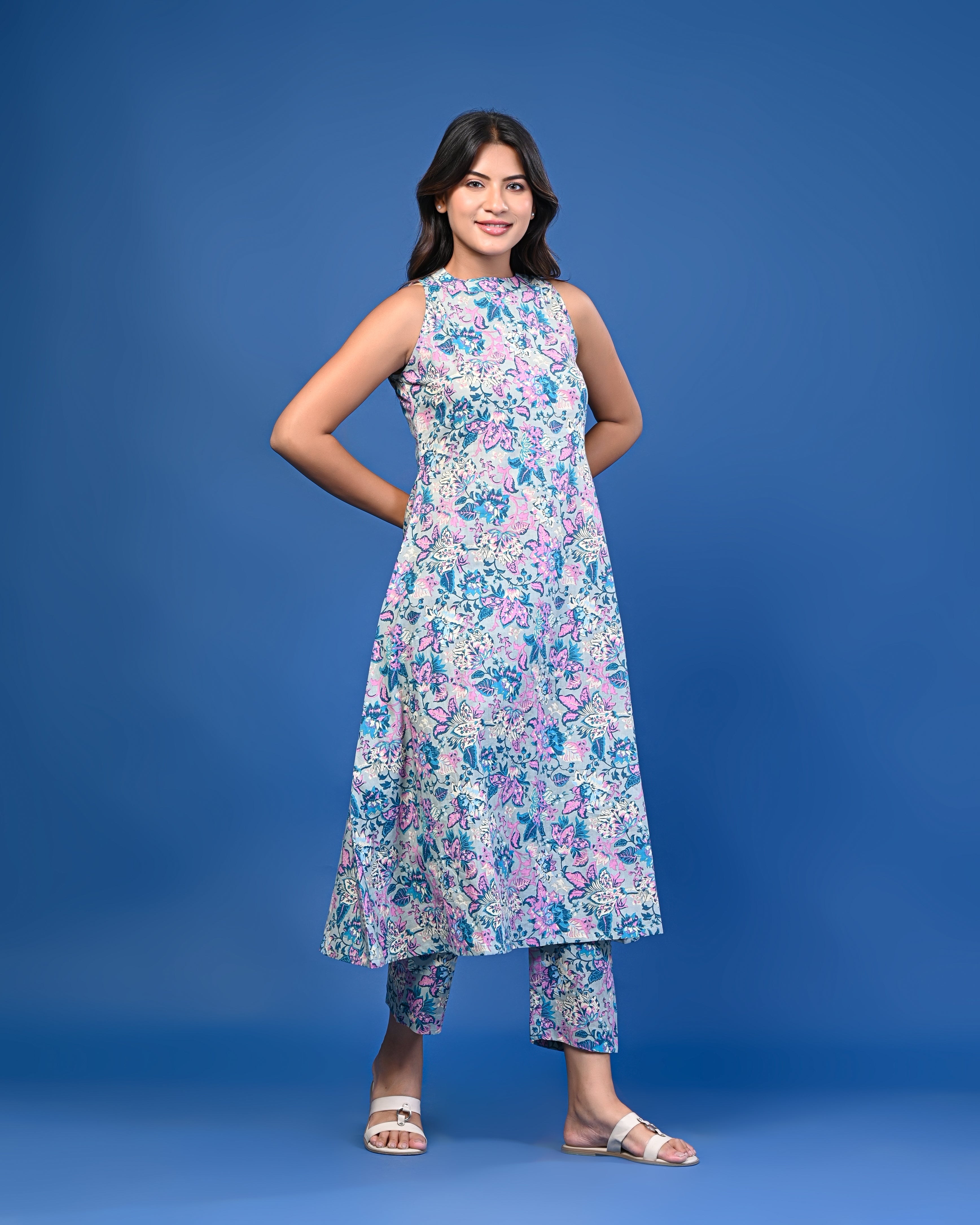 Pastel Floral Printed Co-ord Set